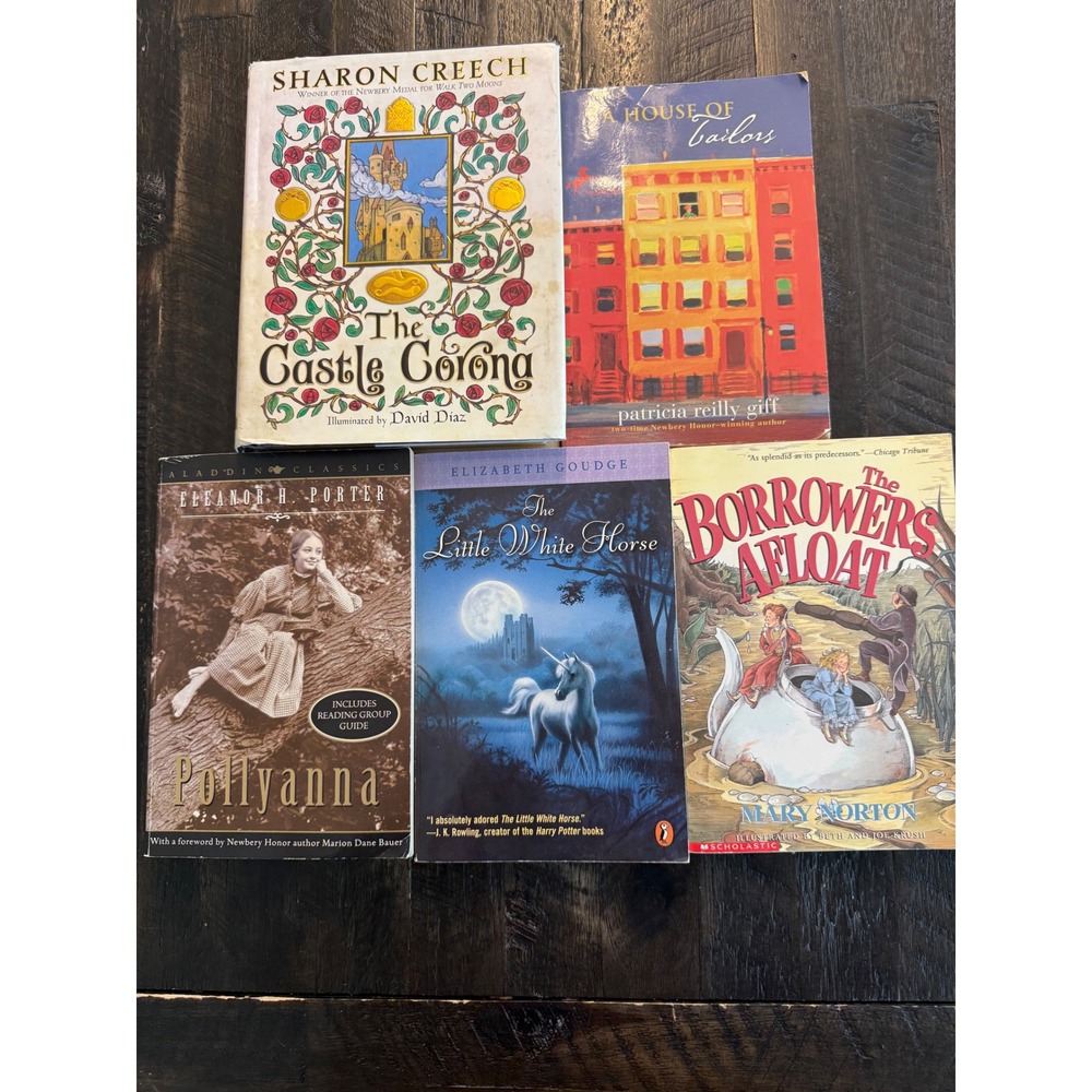 Childrens Classic Lot 5 Sharon Creech Pollyanna The Borrowers Little White Horse